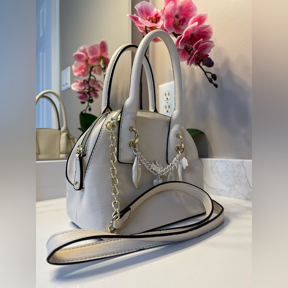 Betsey Johnson White Purse with Shoulder Strap
